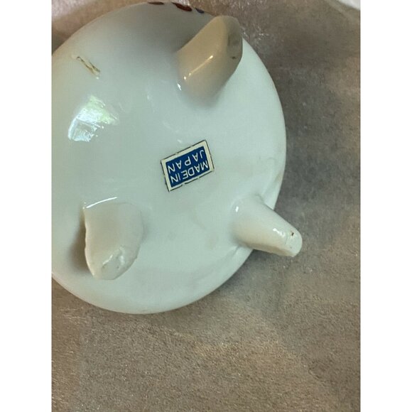 Porcelain Hurricane Oil Lamp & Shade  6” Japanese Japan Clown Theme - Picture 9 of 11